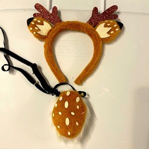 deer headband and tail